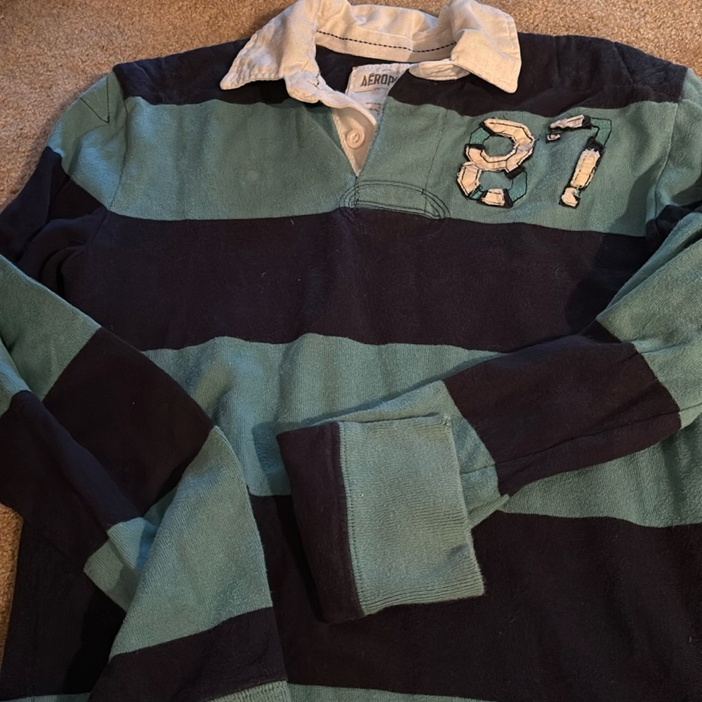Vintage Aeropostale polo long sleeve men’s small